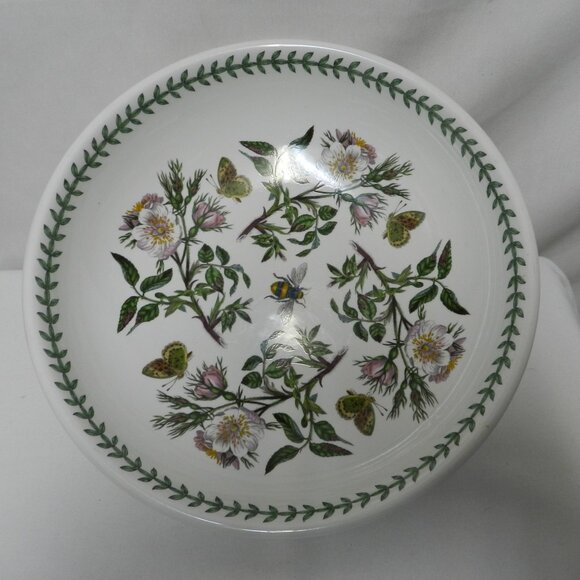 Portmeirion Botanic Garden 13” Pasta Salad Serving Bowl Bumblebee Floral 13 x 3
